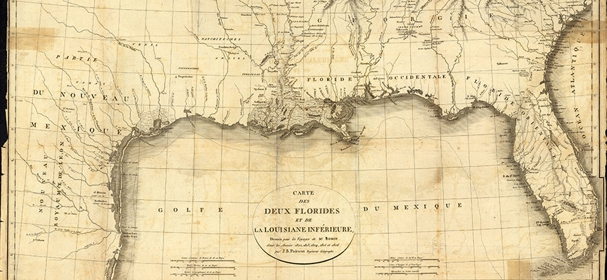 Old Gulf Coast Map