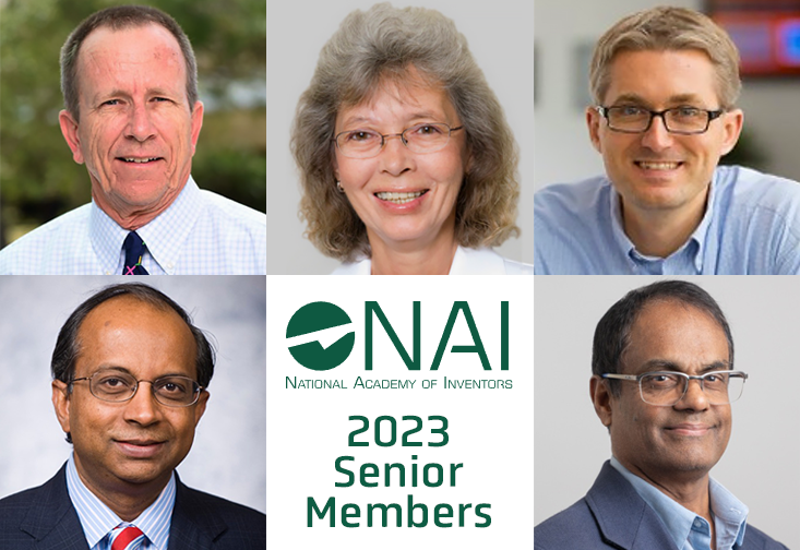 Five USF faculty elected Senior Members of the National Academy of Inventors
